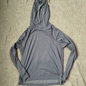 Purple Gym Shark Hooded Longsleeve